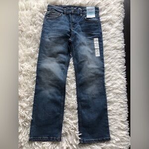 Cat & Jack Boys' Stretch Bootcut Fit Jeans Medium Wash Size 12 Adjustable Waist